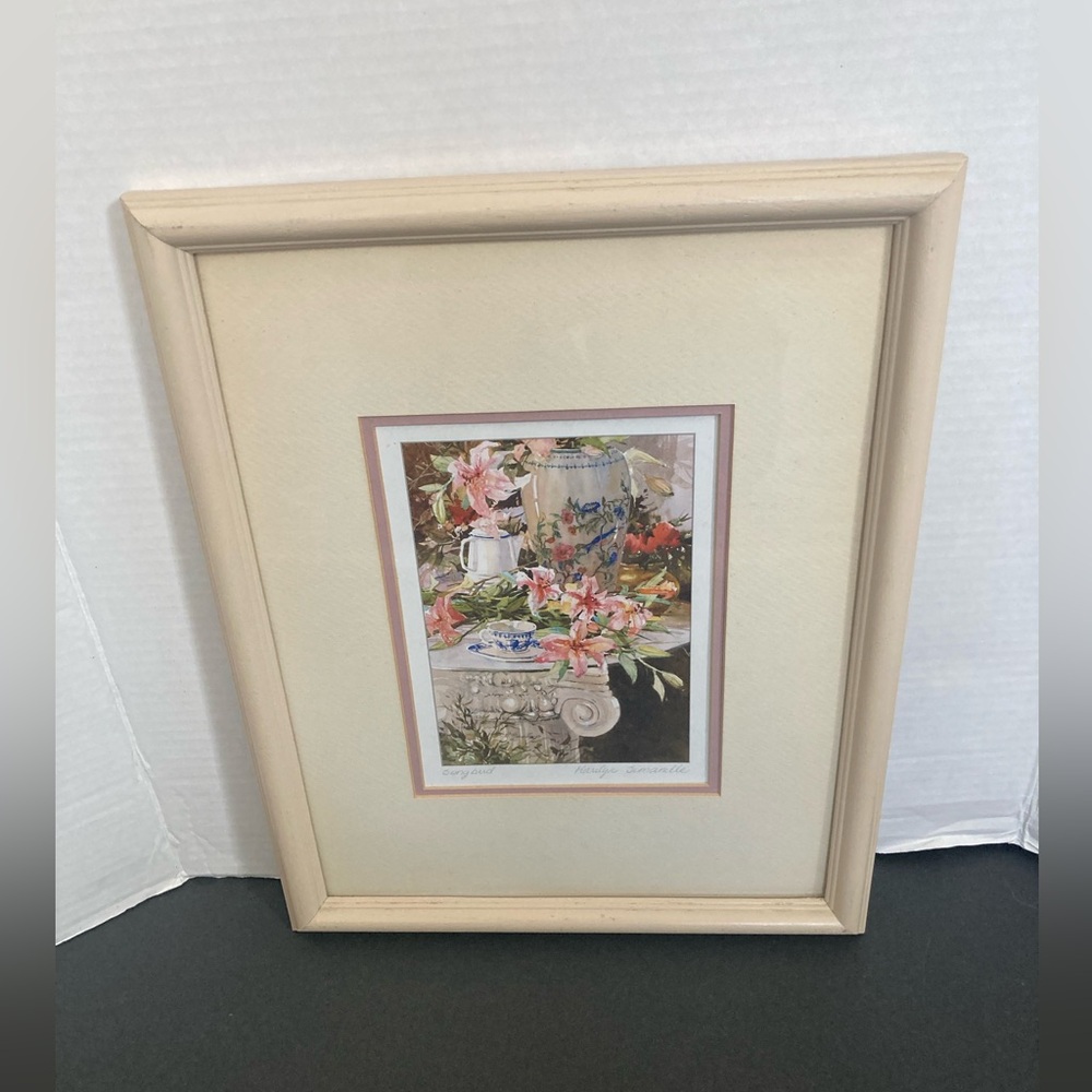Marilyn Simandle Signed SONGBIRD Framed Print. Rare Find!